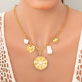Women's Handmade Stainless Steel 18K Dold Pearl Necklace - Norellé