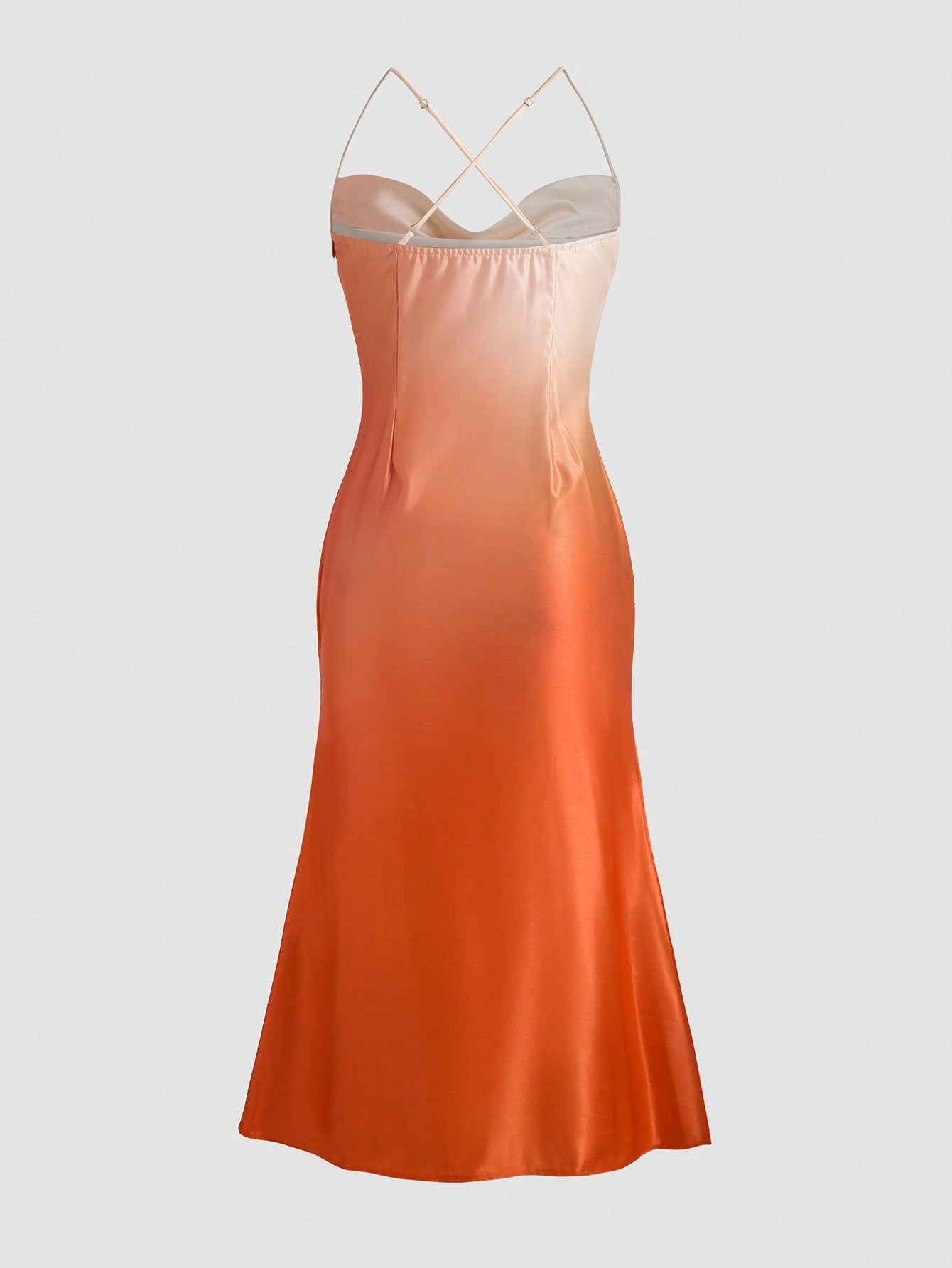 Ombre Floral Print Evening Gown - Norellé