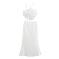Three-dimensional Flower Decorative Top Fishtail Skirt Two-piece Set - Norellé