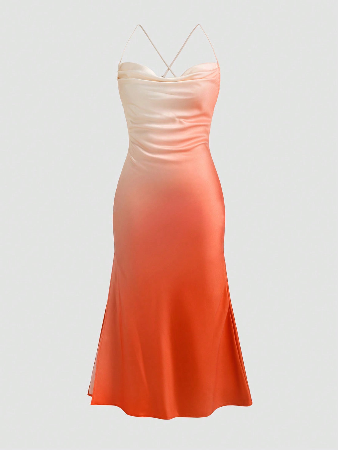 Ombre Floral Print Evening Gown - Norellé