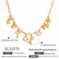 Women's Non-fading Stainless Steel Electroplated 18K Gold Shell Pearl Necklace - Norellé