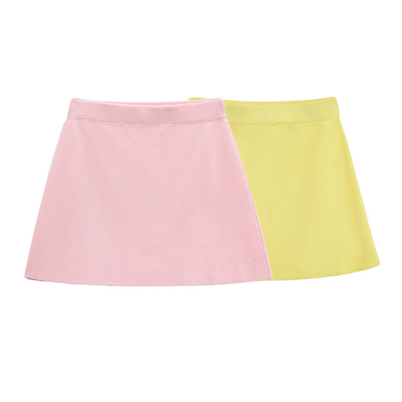 Short-sleeved Knitted Top Mini Skirt Suit - Norellé