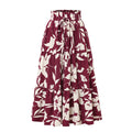 Printed A- Line Skirt Pleated Skirt Women - Norellé
