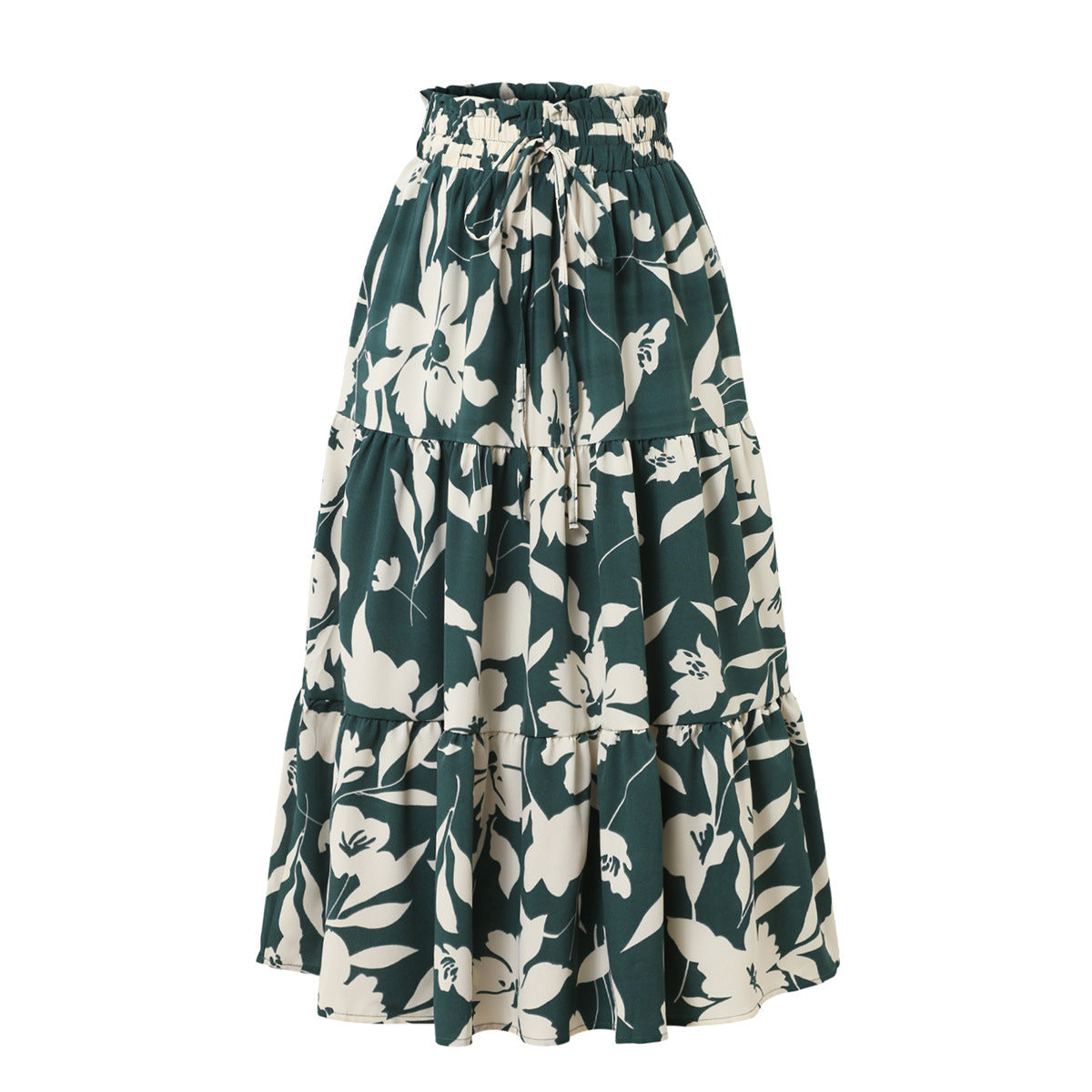 Printed A- Line Skirt Pleated Skirt Women - Norellé