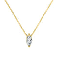 S925 Sterling Silver Necklace Women's Advanced Oval Water Foam 8A Heart-shaped Zircon Flower Horse Eye Clavicle Chain - Norellé