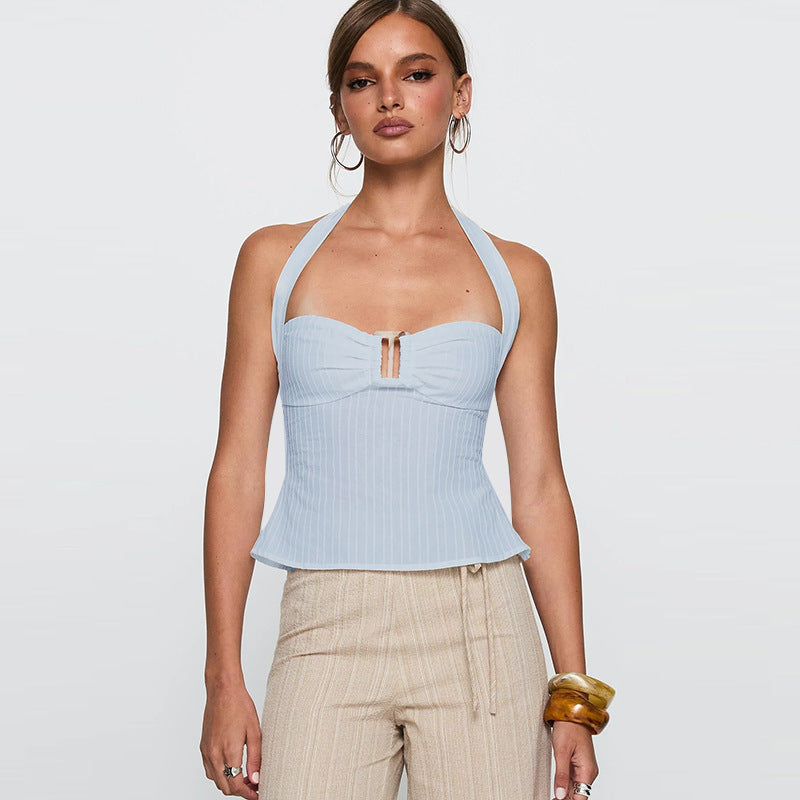 Halter Casual Solid Color Camisole - Norellé