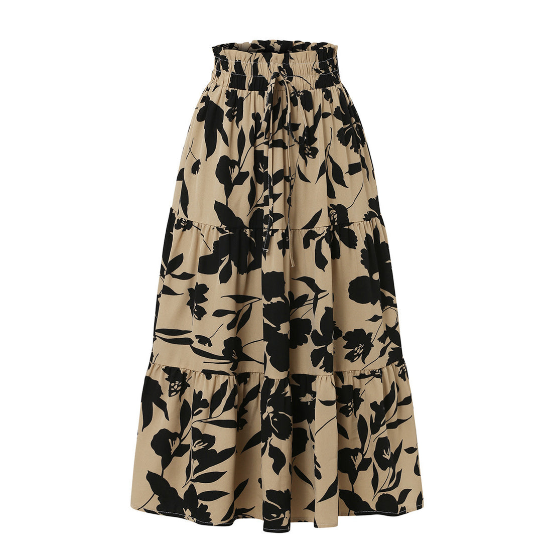 Printed A- Line Skirt Pleated Skirt Women - Norellé