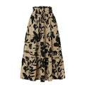 Printed A- Line Skirt Pleated Skirt Women - Norellé