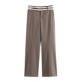 Women's Fashion Temperament With Belt Vest Double Belt Pants - Norellé
