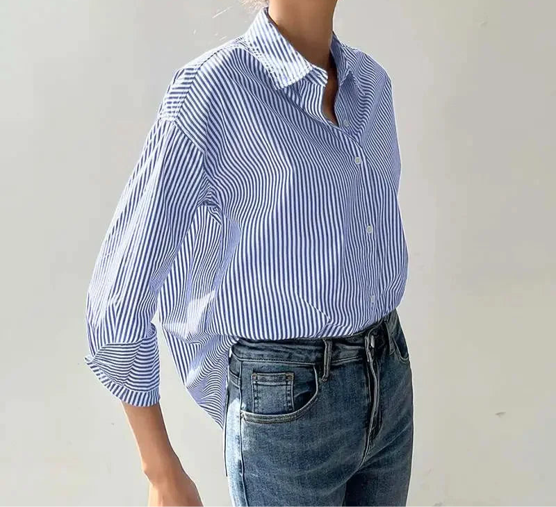 Women Blouse Shirt Casual Long Sleeve - Norellé