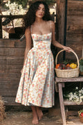 Women's Solid Color Printing Mid-Waist Slip Dress - Norellé