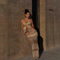 Two-piece Set Halter Wrapped Chest Hollow Out - Norellé