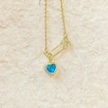 Women's Personalized Pin Pink Heart-shaped Light Luxury Necklace - Norellé