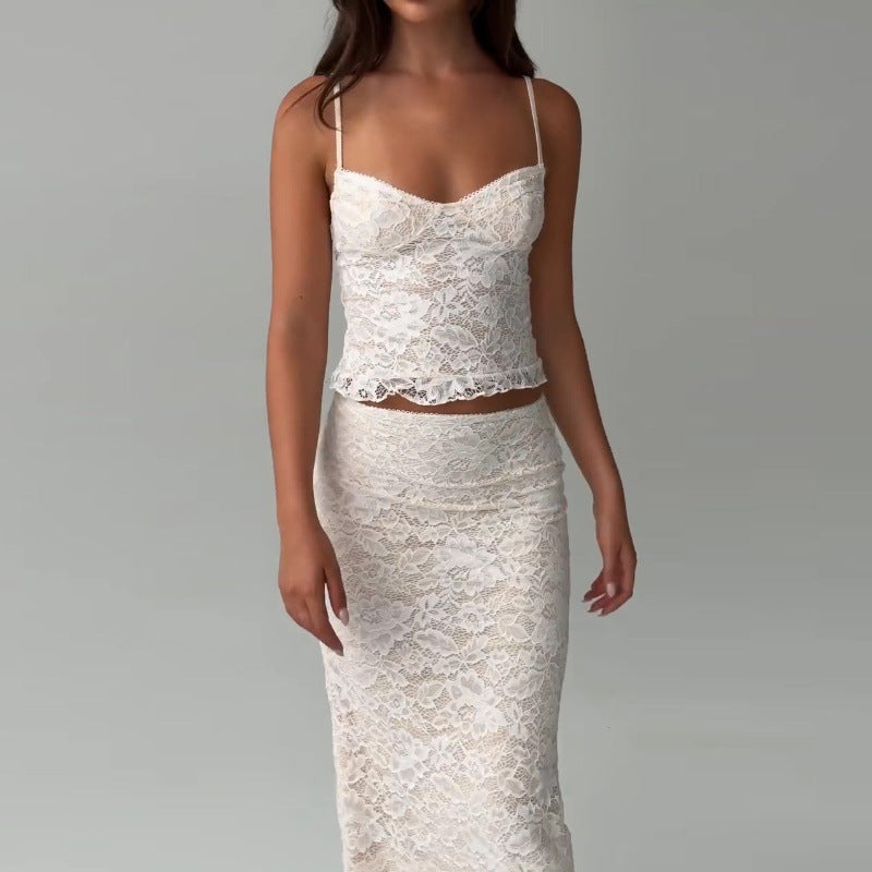 Lace Sling Skirt Suit Women - Norellé