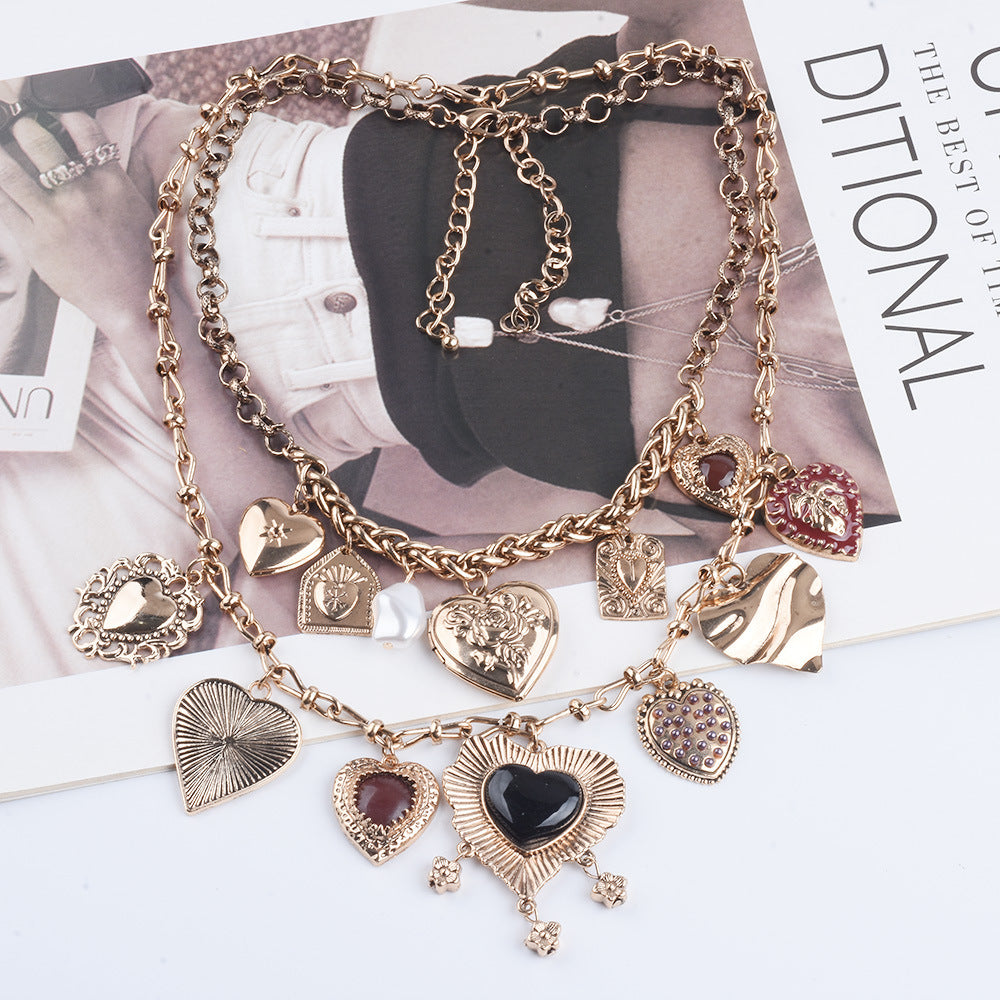 Women's Fashion New Multi-layer Love Pearl Necklace - Norellé