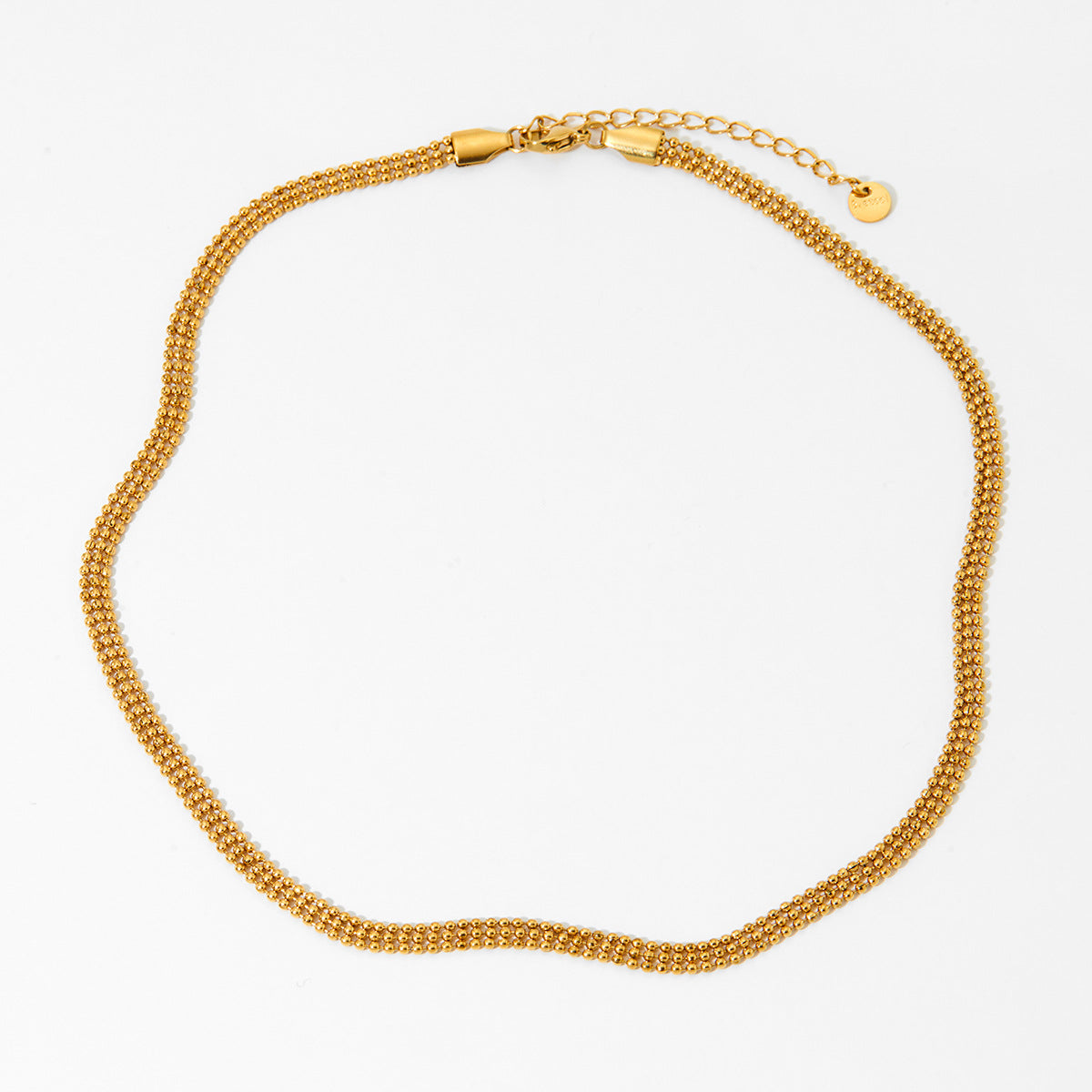 Cross-border European And American Small Round Bead Chain Necklace Bracelet Set - Norellé