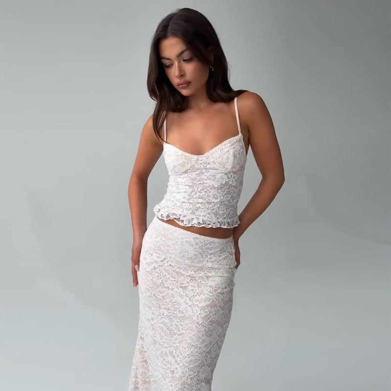 Lace Sling Skirt Suit Women - Norellé