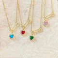 Women's Personalized Pin Pink Heart-shaped Light Luxury Necklace - Norellé