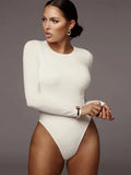 O Neck Long Sleeve  Bodysuit Women - Norellé