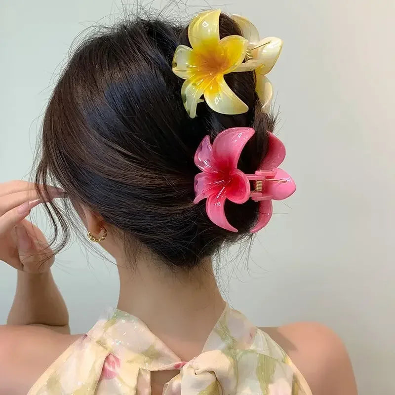 Flower Shape Hair Claw Clips for Women