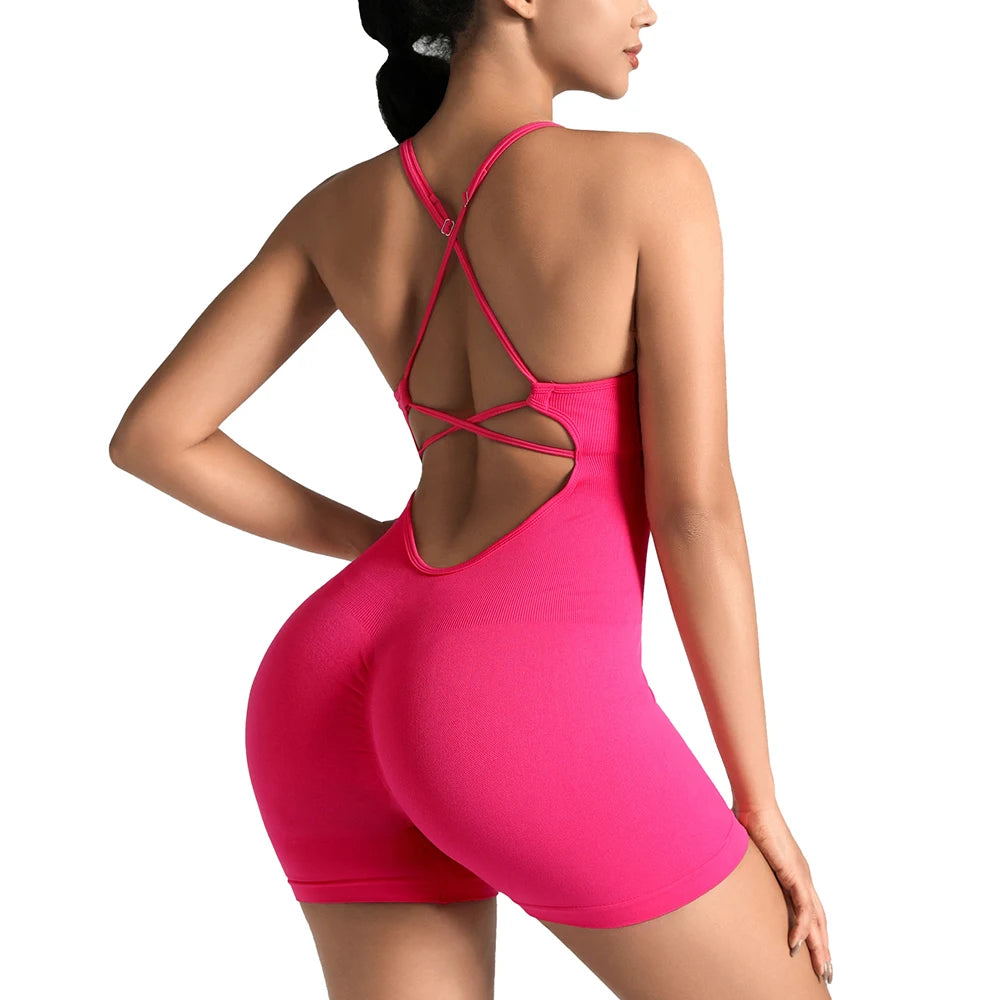 Women's Jumpsuit Hollow Out Suspender Bodysuit