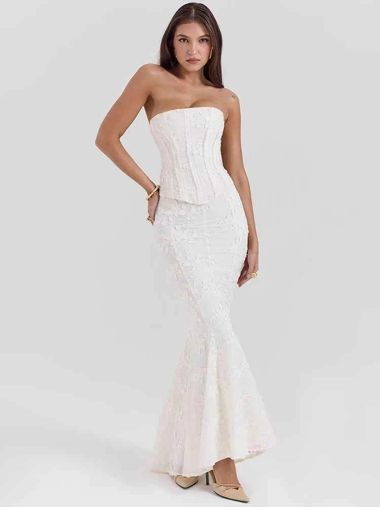 Strapless Two Piece Set Women
