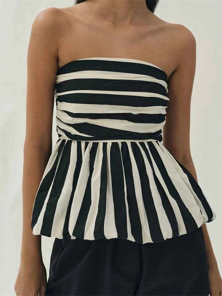 Women Strapless Tube Top