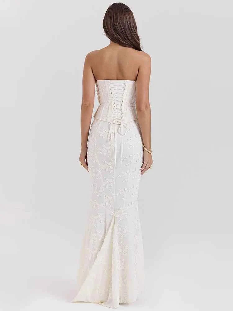 Strapless Two Piece Set Women