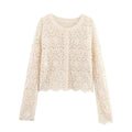 Women's Summer Boho Lace Blouse Cover Top Button Front Cardigan