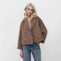 Woolen Jacket Women's Loose Fit
