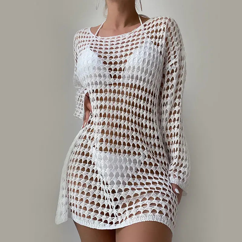Women long sleeve Beachwear Tunic - Norellé