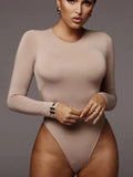 O Neck Long Sleeve  Bodysuit Women - Norellé