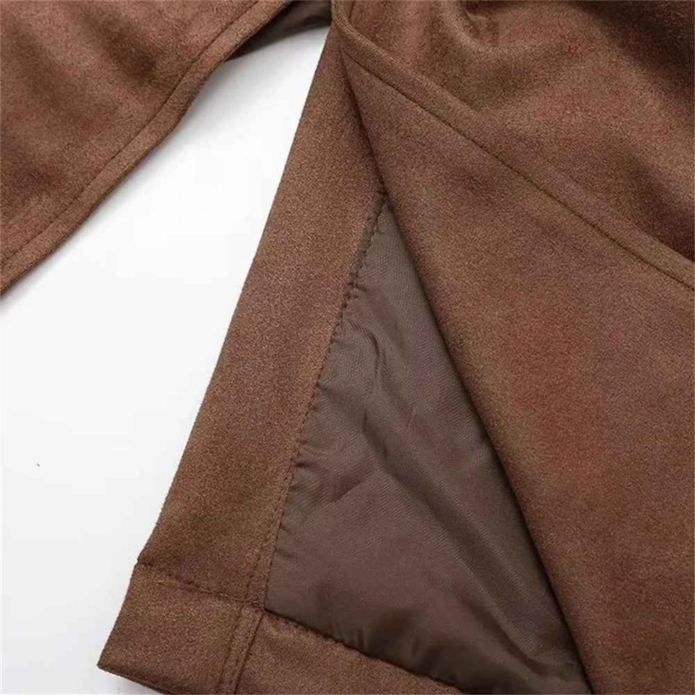 Women's Retro Long Sleeve Windbreaker Coat