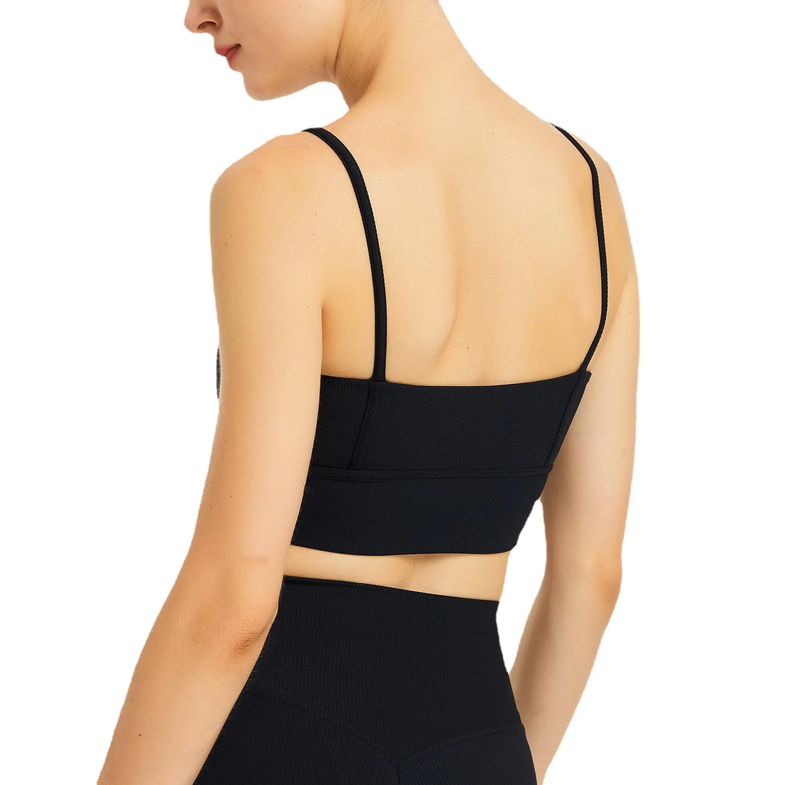 Women Thin Shoulder Straps With Shock-proof Chest Pad Tank Top