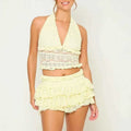 Women 2 Piece Lace Outfit
