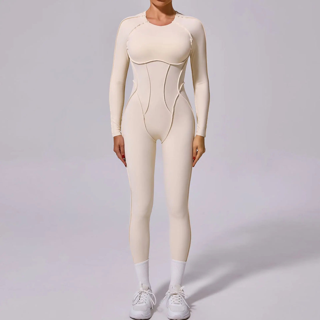 One-piece Yoga Jumpsuit Women Long Sleeved Set
