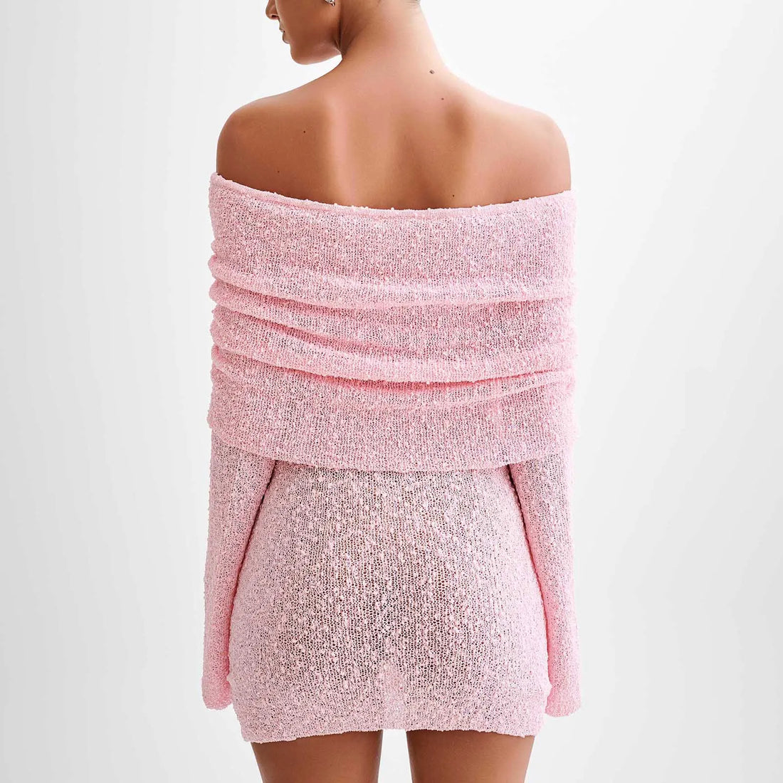 Women Bodycon Knitted Mini Dress