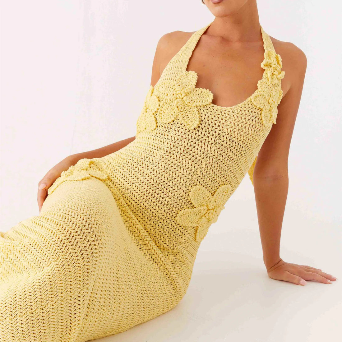 Women's Halter Neck Knit Dress