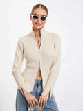 Women Zip Up Sweater