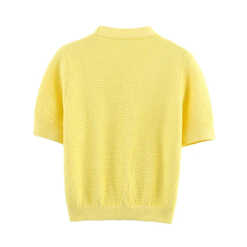 Women's Cardigan Short-sleeve Knitted