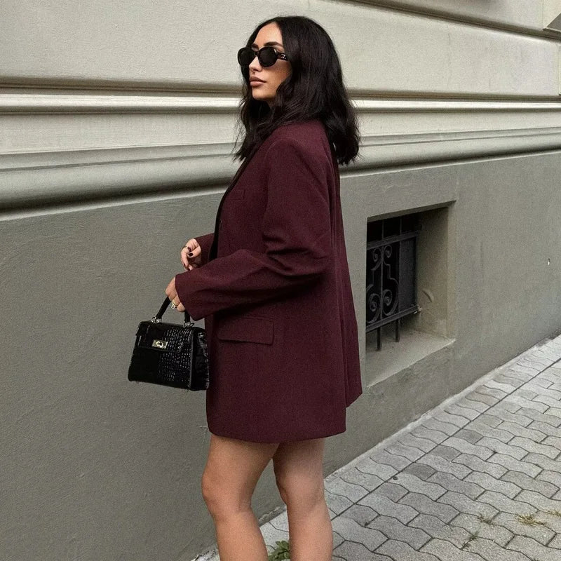 Straight Long Blazers for Women