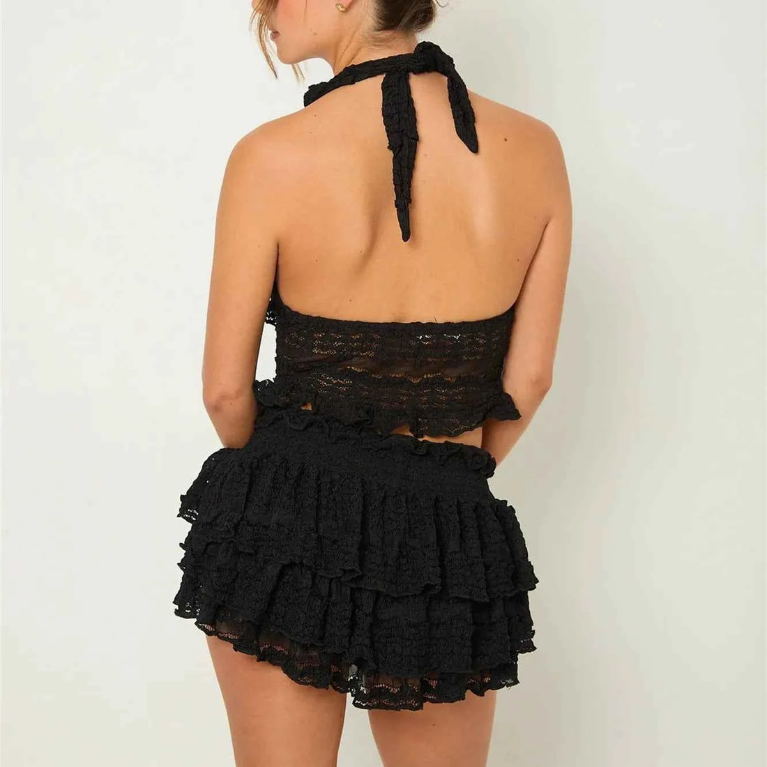 Women 2 Piece Lace Outfit