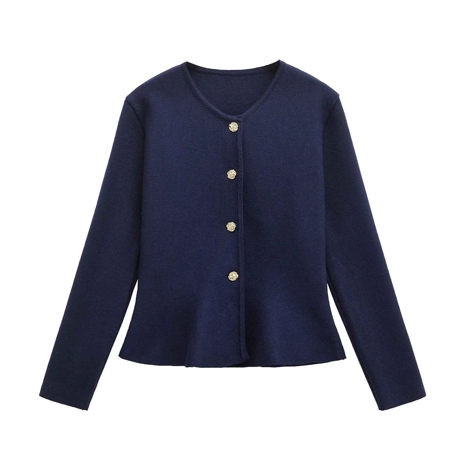 Women Short Skirt Style Hem Cardigan