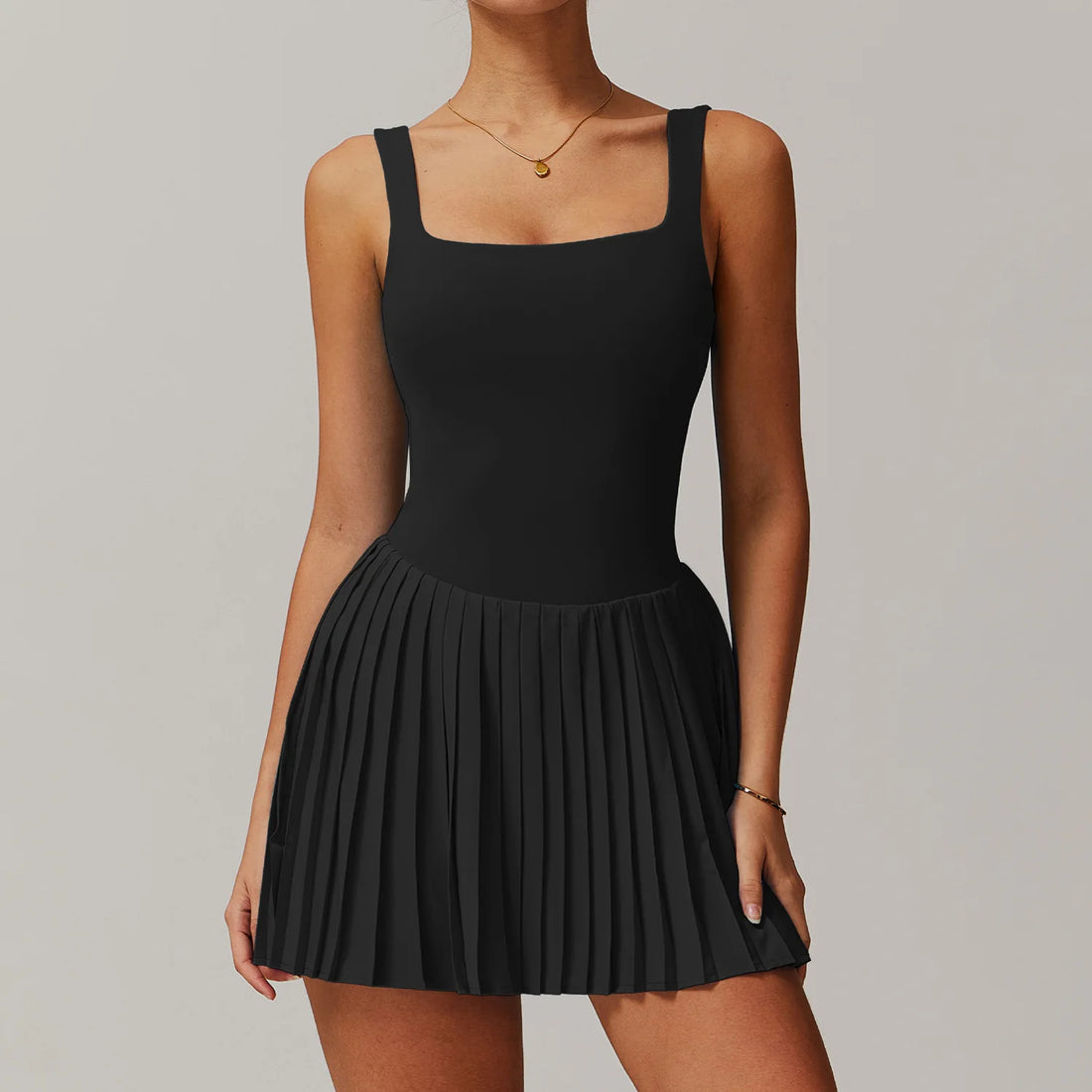 Gym Yoga Clothes Women's Short Tennis Skirts With pocket Jumpsuit