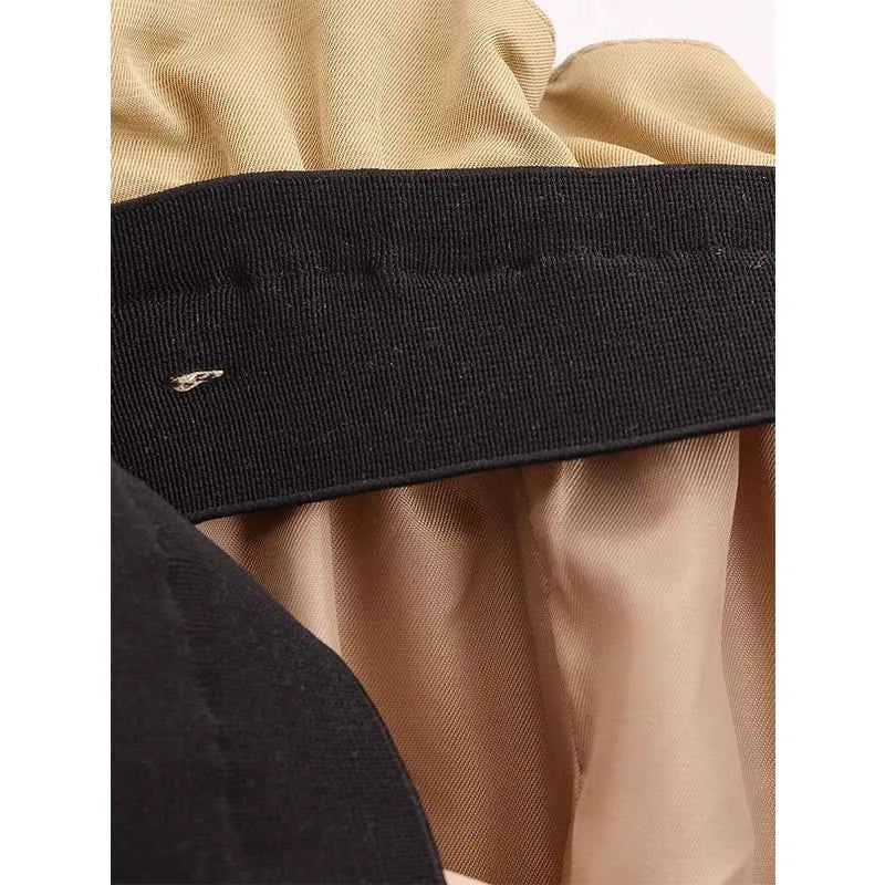 Women Front Button Zipper Balloon Hem Shorts