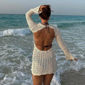 Vintage Crochet Flower Hollow Out Dress - Norellé