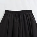 Women's Fashion  Black Wide Pleated Swing Vintage - Norellé