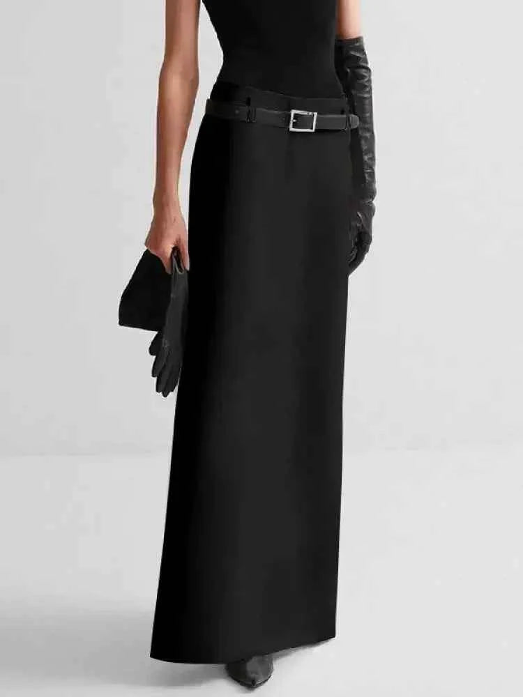 Women Split-back Straight Skirt