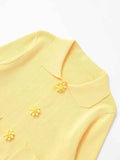 Women With Beaded Buttons Knit Cardigan
