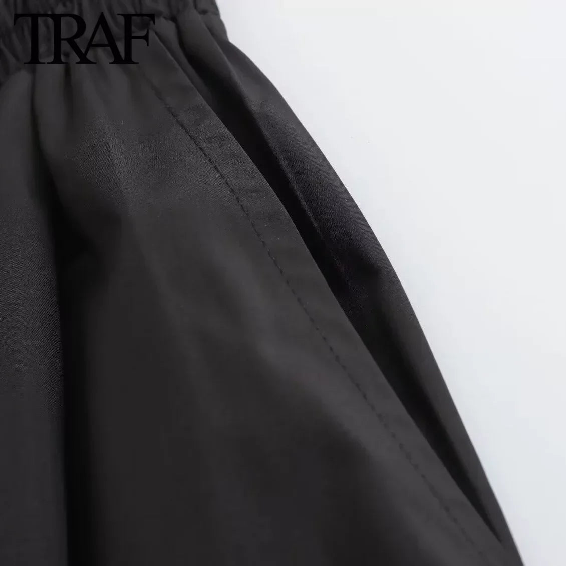 Women's Fashion  Black Wide Pleated Swing Vintage - Norellé